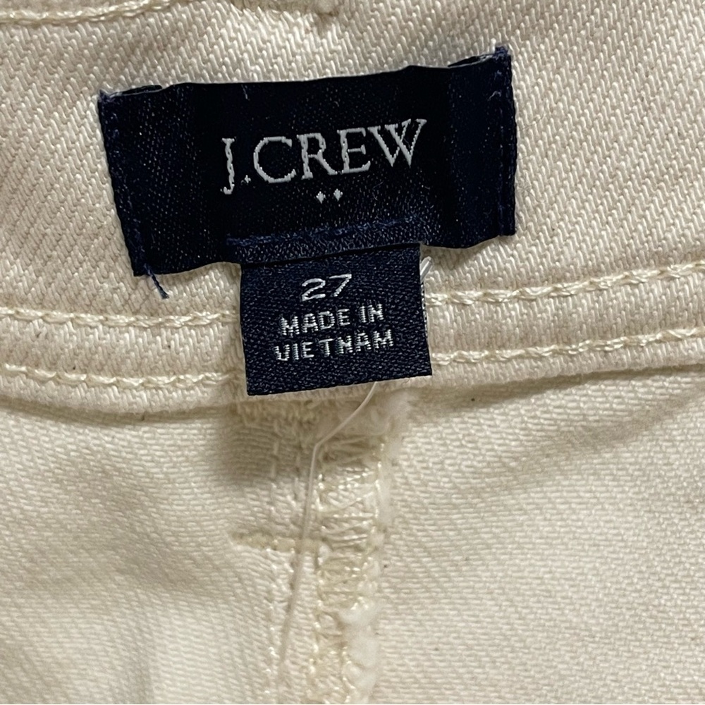 J.Crew Seamed Straight Leg Jean in All Day Stretch W Rope-Tie Waist Size 27 - Picture 5 of 6